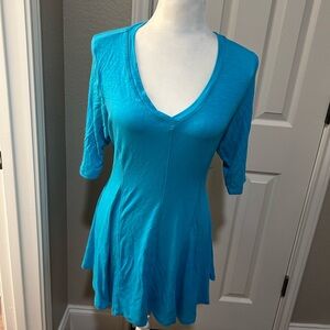 Soft Surroundings Vibrant Blue High Low Dress